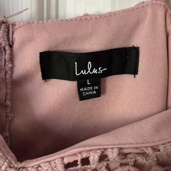 Women’s Large Lulus Pink Dress - Picture 5 of 5